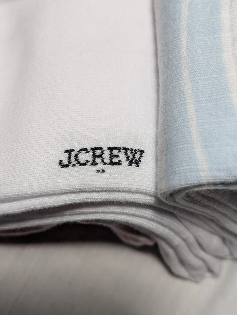 NWT J. Crew Women's 3 Pack Striped Crew Socks Pink Yellow Blue One Size